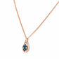 Infinity, London Blue Topaz Pendant - 7x5mm - Victoria's Jewellery
