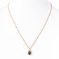 Infinity, London Blue Topaz Pendant - 7x5mm - Victoria's Jewellery