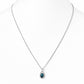 Infinity, London Blue Topaz Pendant - 7x5mm - Victoria's Jewellery