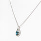 Infinity, London Blue Topaz Pendant - 7x5mm - Victoria's Jewellery