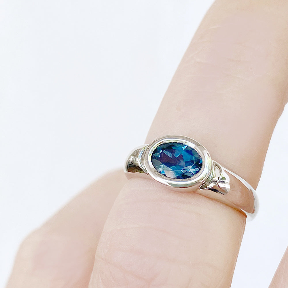 Nayeli, London Blue Topaz Ring - Victoria's Jewellery