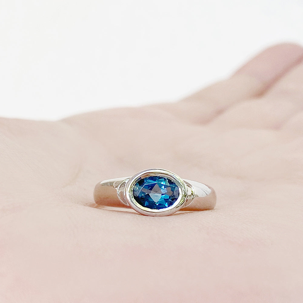 Nayeli, London Blue Topaz Ring - Victoria's Jewellery