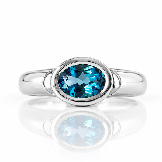 Nayeli, London Blue Topaz Ring