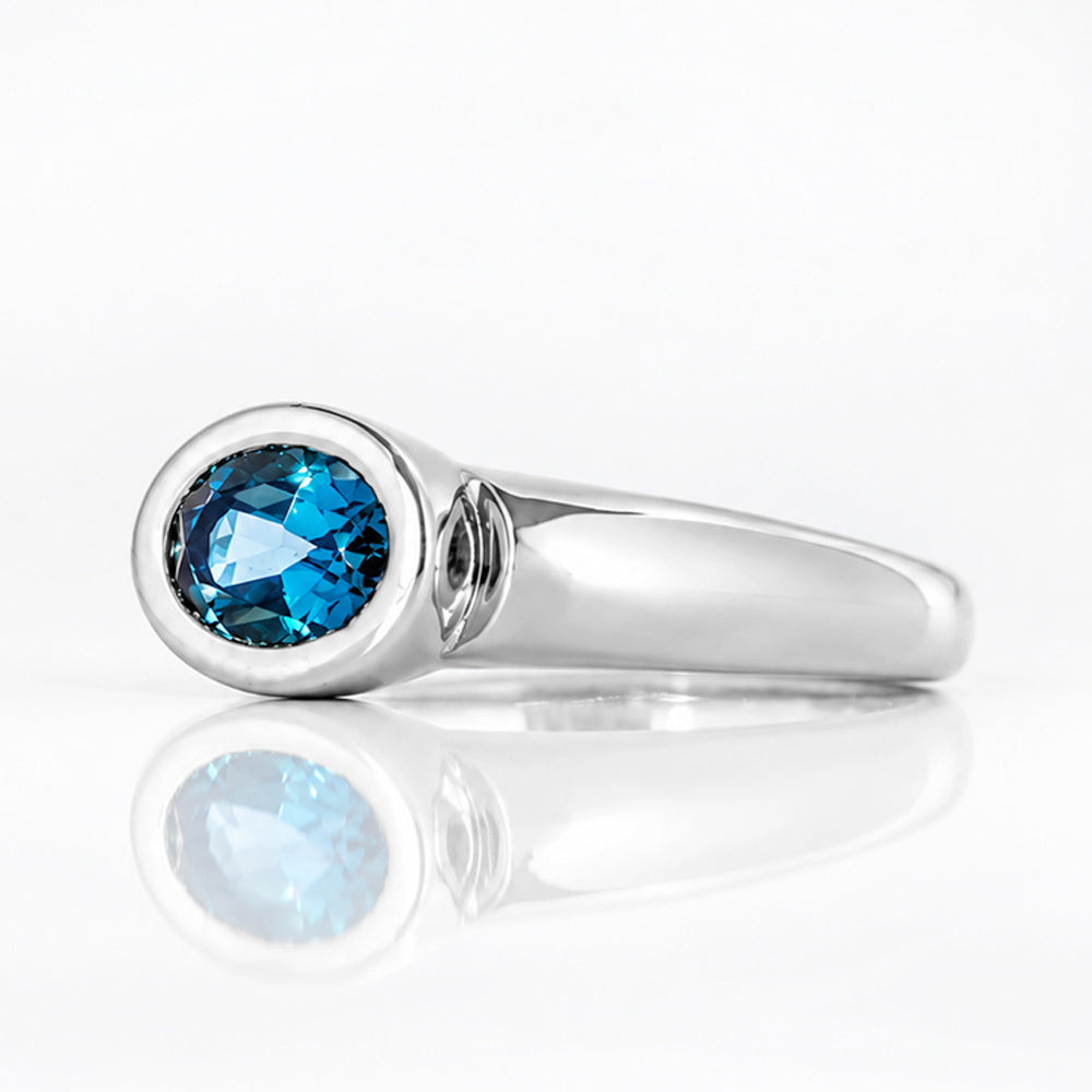 Nayeli, London Blue Topaz Ring - Victoria's Jewellery