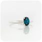 Liticia, a London Blue Topaz Oval cut Solitaire Ring - 7x5mm