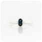 Liticia, a London Blue Topaz Oval cut Solitaire Ring - 6x4mm