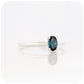 Liticia, a London Blue Topaz Oval cut Solitaire Ring - 6x4mm