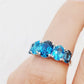 The London and Swiss Blue Topaz Queen Ring - Victoria's Jewellery