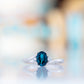 Georgie, a London Blue Topaz and Diamond Trilogy Ring