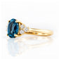 Este, London Topaz and Lab Diamond Ring - Victoria's Jewellery
