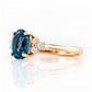 Este, London Topaz and Lab Diamond Ring - Victoria's Jewellery