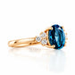 Este, London Topaz and Lab Diamond Ring - Victoria's Jewellery
