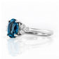 Este, London Topaz and Lab Diamond Ring - Victoria's Jewellery
