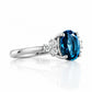 Este, London Topaz and Lab Diamond Ring - Victoria's Jewellery