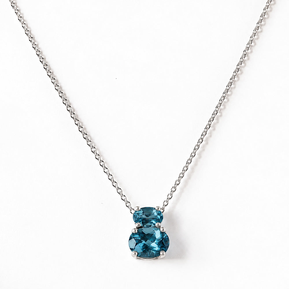 Georgie, London Blue Topaz Necklace