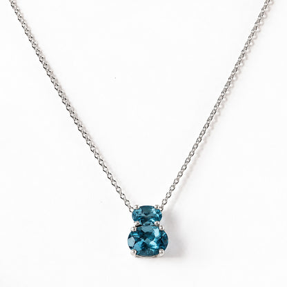 Georgie, London Blue Topaz Necklace