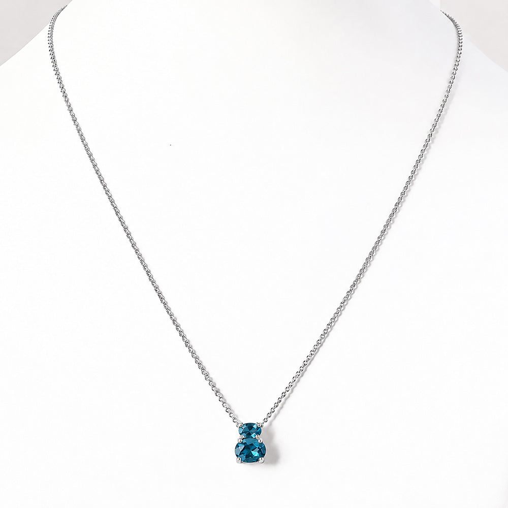 Georgie, London Blue Topaz Necklace