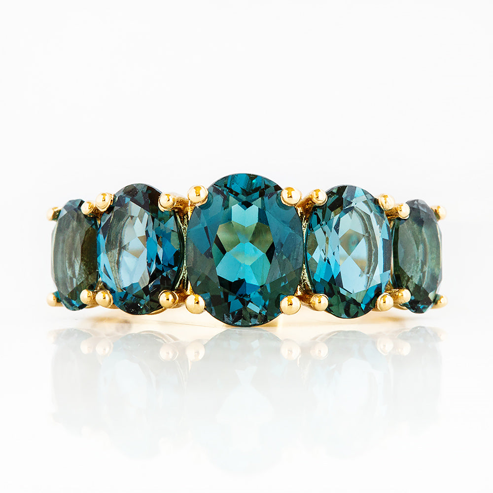 The London Blue Topaz Queen Ring