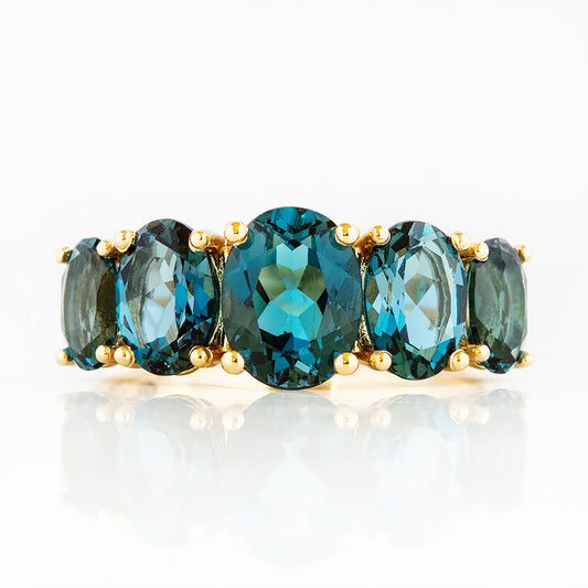 The London Blue Topaz Queen Ring