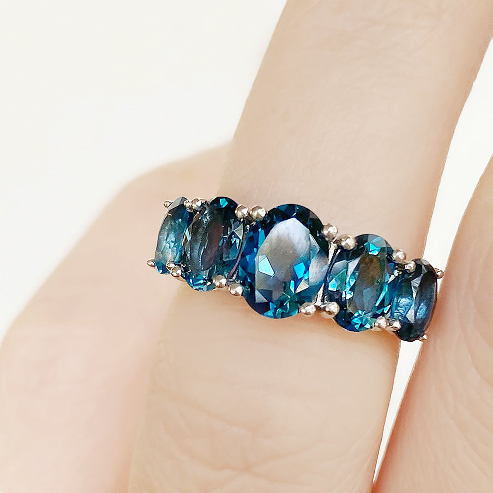 The London Blue Topaz Queen Ring