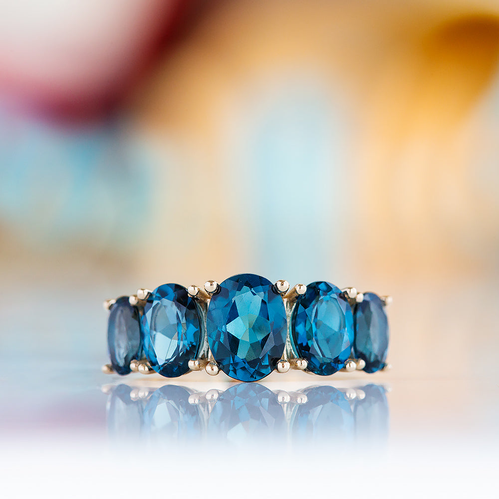 The London Blue Topaz Queen Ring