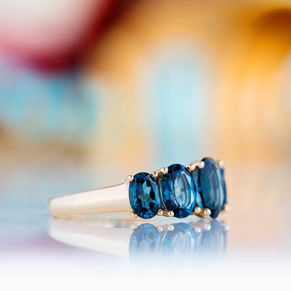 The London Blue Topaz Queen Ring