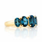 The London Blue Topaz Queen Ring - Victoria's Jewellery