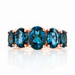 The London Blue Topaz Queen Ring - Victoria's Jewellery