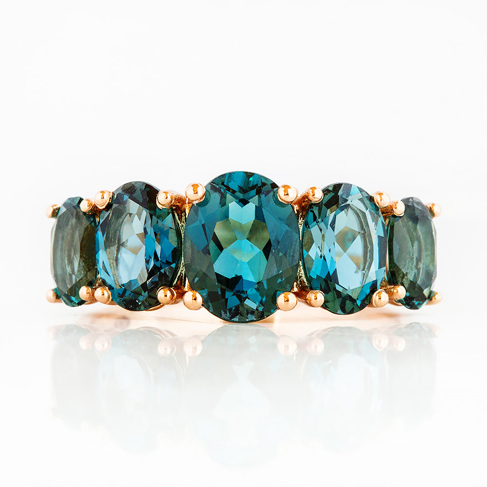 The London Blue Topaz Queen Ring