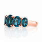 The London Blue Topaz Queen Ring - Victoria's Jewellery