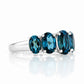 The London Blue Topaz Queen Ring - Victoria's Jewellery