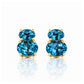 Georgie, London Blue Topaz Stud Earrings