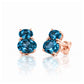Georgie, London Blue Topaz Stud Earrings