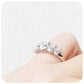 Oval cut Moissanite Graduated Engagement Wedding Ring - Victoria's Jewellery