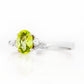 Georgie, a Peridot and Diamond Trilogy Ring - Victoria's Jewellery