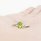 Georgie, a Peridot and Diamond Trilogy Ring - Victoria's Jewellery