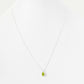 Luna, an Oval cut Peridot Necklace - 7x5mm