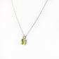 Luna, an Oval cut Peridot Necklace - 7x5mm