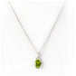 The Infinity Pendant with Peridot - 9x7mm