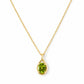 The Infinity Pendant with Peridot - 9x7mm