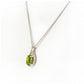 The Infinity Pendant with Peridot - 9x7mm