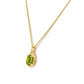 The Infinity Pendant with Peridot - 9x7mm