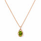 The Infinity Pendant with Peridot - 9x7mm
