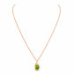 The Infinity Pendant with Peridot - 9x7mm