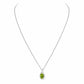 The Infinity Pendant with Peridot - 9x7mm