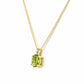 Luna, Oval cut Peridot Pendant - 8x6mm