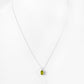 Oval cut Peridot Solitaire Necklace - Victoria's Jewellery