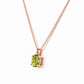 Luna, Oval cut Peridot Pendant - 8x6mm