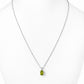 Luna, Oval cut Peridot Pendant - 8x6mm