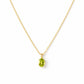 Luna, Oval cut Peridot Pendant - 7x5mm - Victoria's Jewellery
